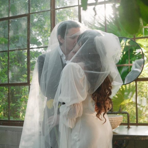 Luv Bridal Cathedral Length Pearl Veil main image 5